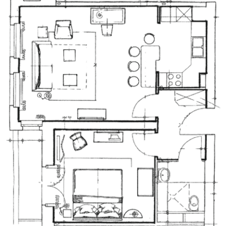 Grundriss Premium Apartment Suite Louisa's Place