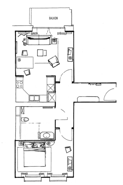 Grundriss Deluxe Suite Hotel Louisa's Place Berlin