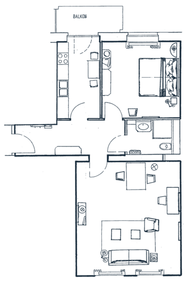 Grundriss Beispiel - Louisa's Place Hotel Berlin