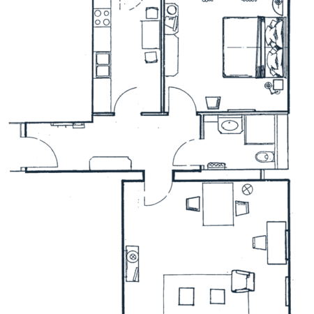 Grundriss Zimmer Louisa's Place Hotel Berlin