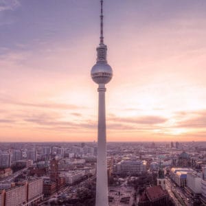 Berliner Fernsehturm am Alexanderplatz