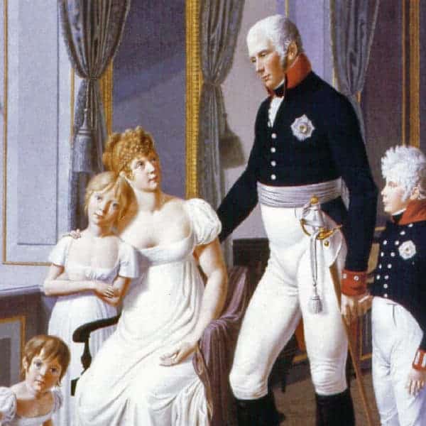 Gemälde von Königin Luise und ihrem Mann Friedrich Wilhelm mit deren gemeinsamen Kindern