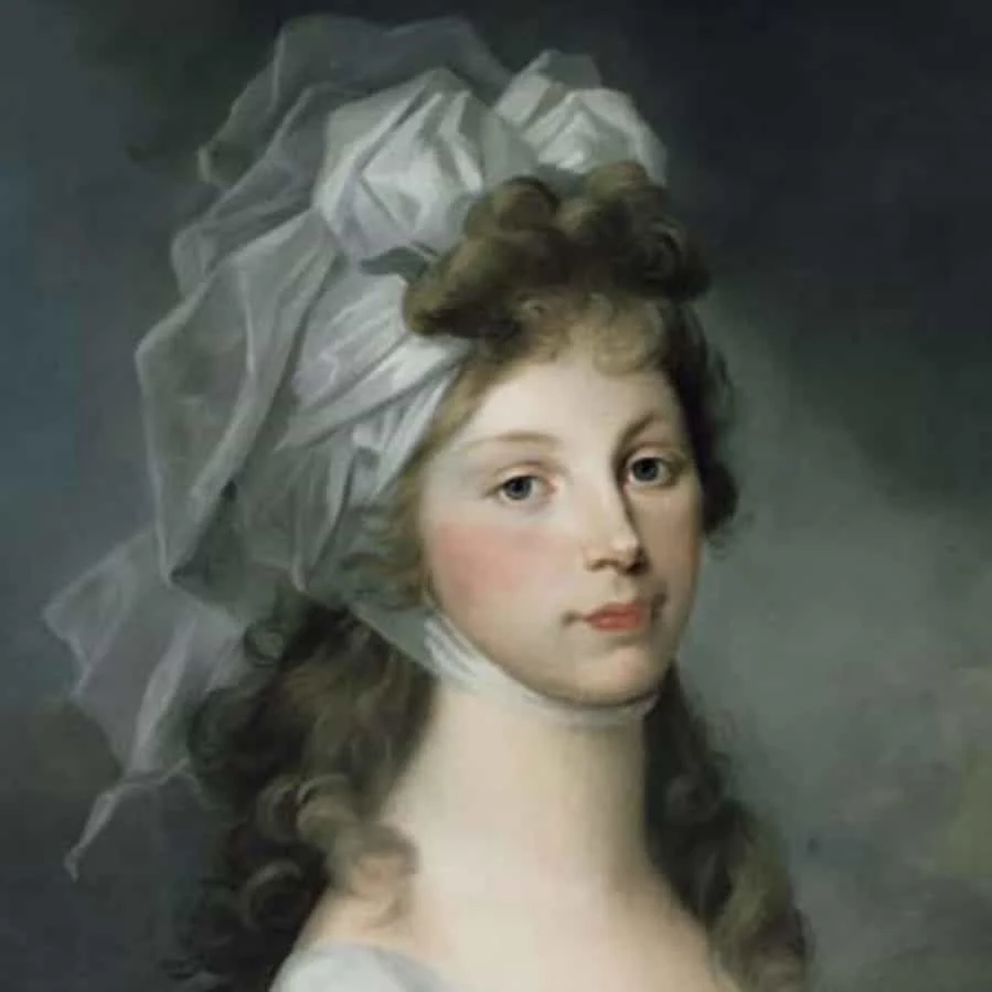 Tassaert-Luise jung Portraitgemälde von Luise Auguste Wilhelmine Amalie Herzogin zu Mecklenburg-Strelitz, Patronin des Hauses Louisa's Place.