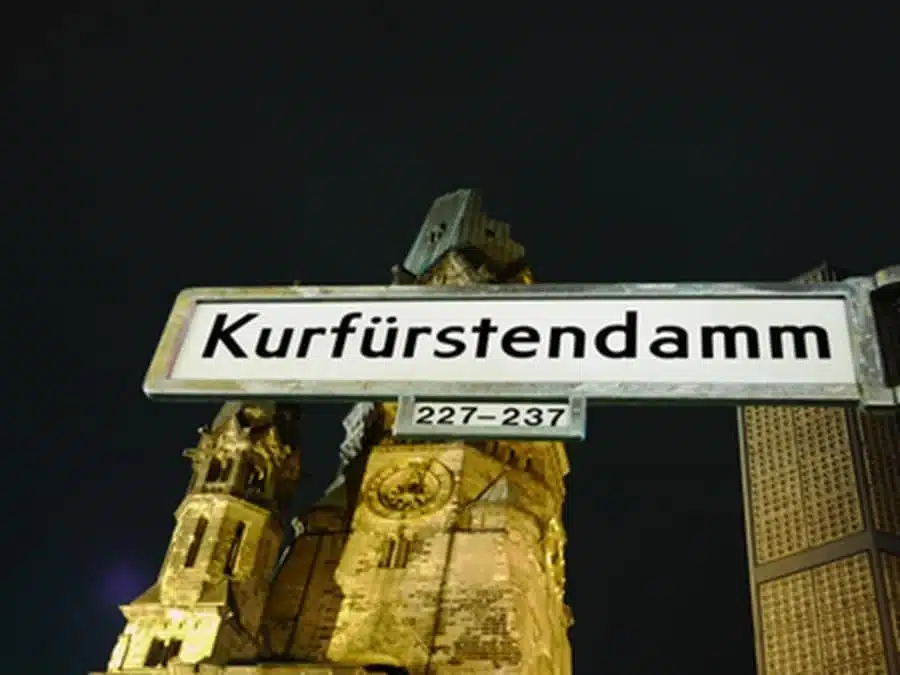 Berlin - Kudamm - Kaiser Wilhelm Memorial Church by Night