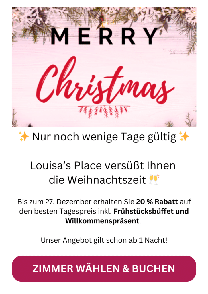 Popup Weihnachten Angebot Louisa's Place Hotel Berlin